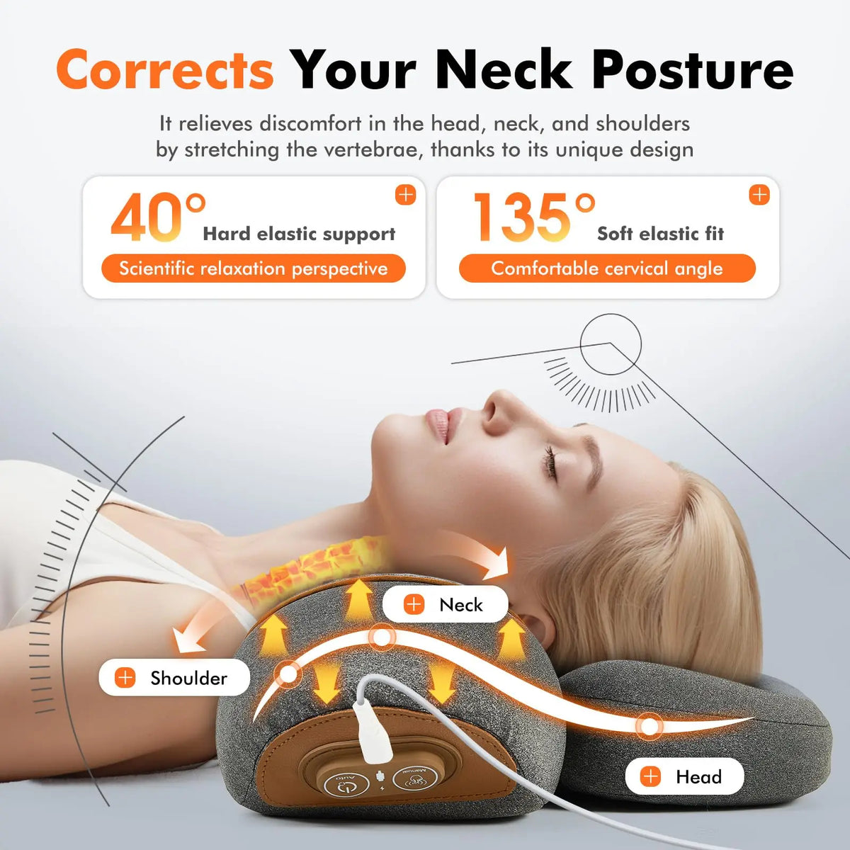 3-in-1 Neck & Shoulder Massager Pillow