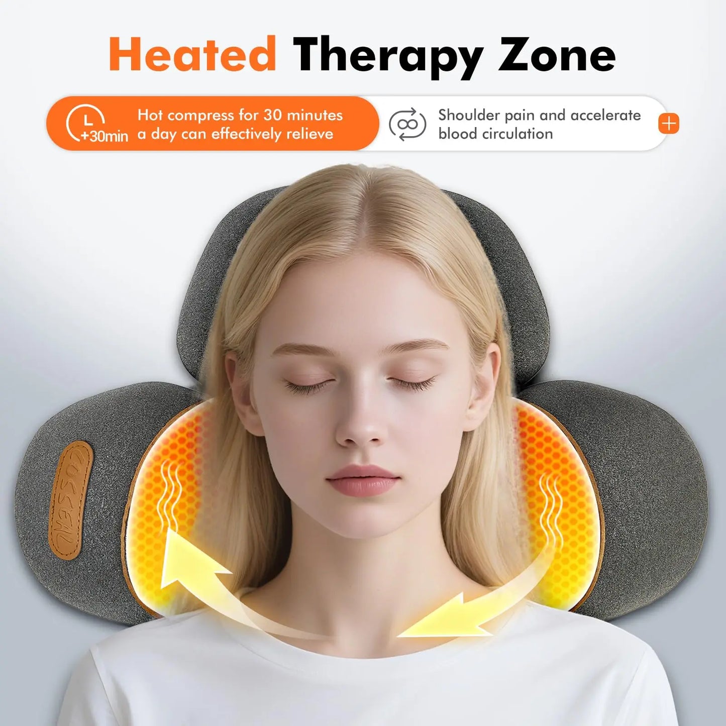 3-in-1 Neck & Shoulder Massager Pillow