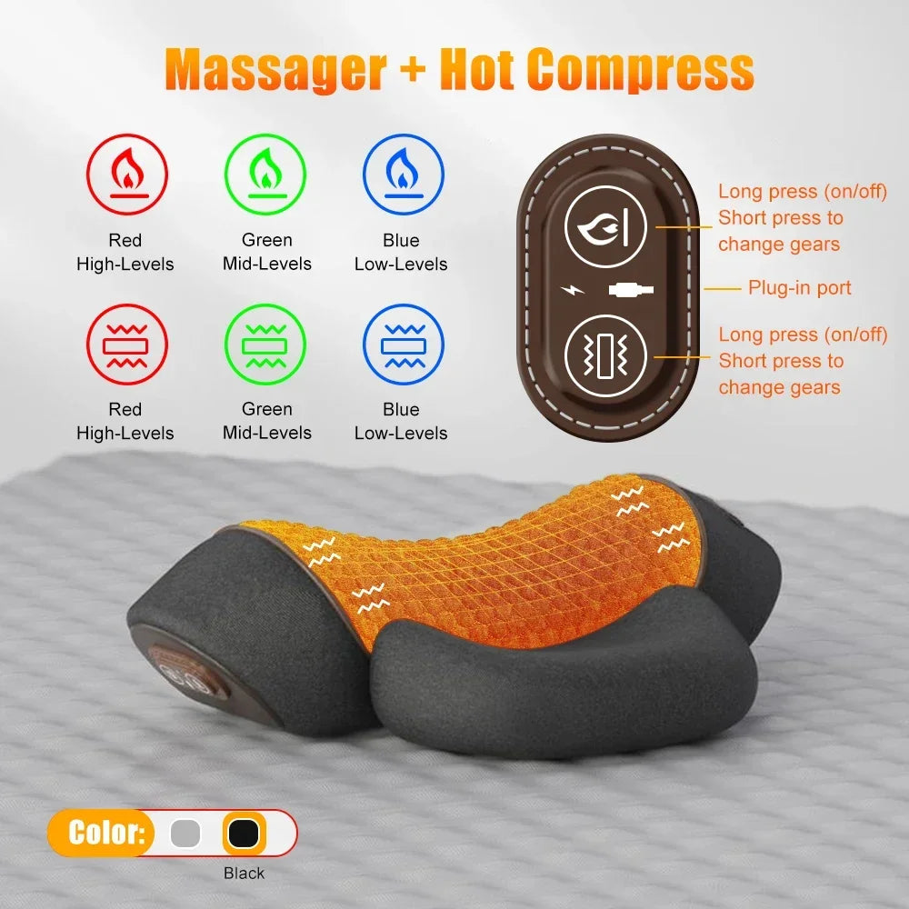 3-in-1 Neck & Shoulder Massager Pillow